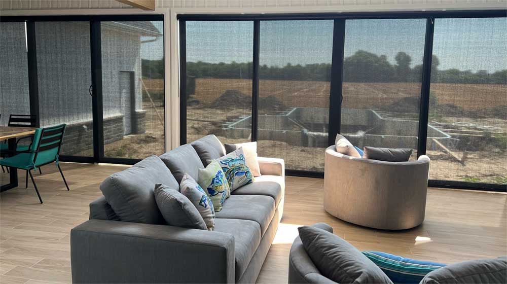 Solar Screen shades or roller shades are popular in Windsor, Essex County